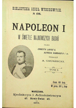 Napoleon I w świetle najnowszych badań 1901r