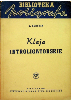 Kleje introligatorskie