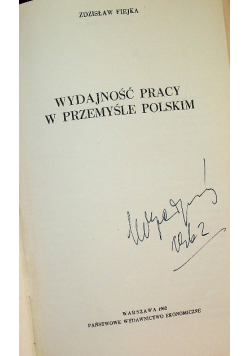 Wydajność pracy w przemyśle Polskim