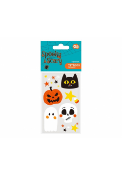 Zestaw tatuaży zmywalnych Halloween 12x7,5cm