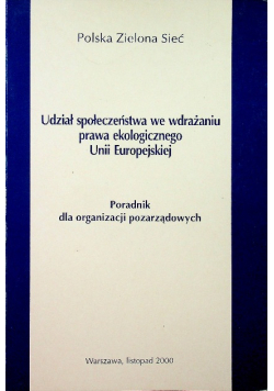 Udział społeczeństwa we wdrażaniu