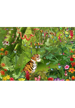 Puzzle 2000 Tygrys w dżungli, Ruyer Francois