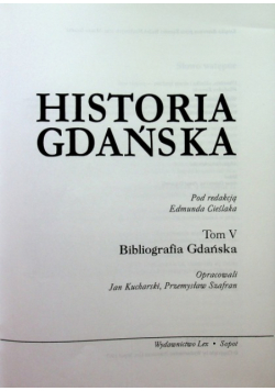 Historia Gdańska Tom 5