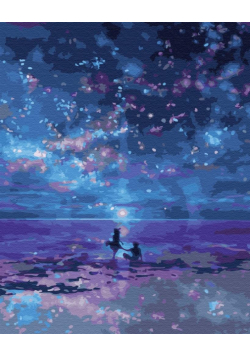 Malowanie po numerach - Nocna Promenada 40x50cm
