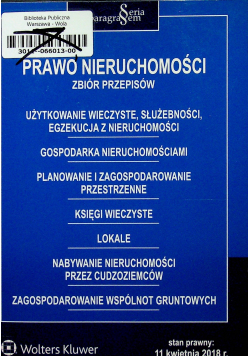 Prawo nieruchomości Zbiór przepisów