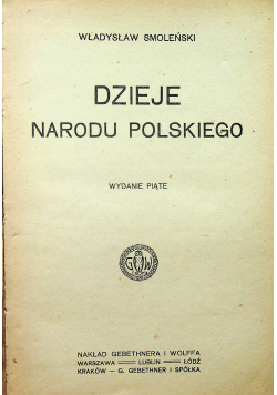 Dzieje narodu Polskiego 1919 r.