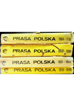 Prasa polska 1661 - 1945 tom 1 do 4