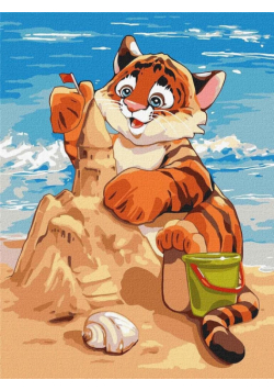 Malowanie po numerach - Rozrywka na plaży 30x40