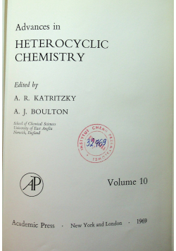 Advances in Heterocyclic Chemistry 10