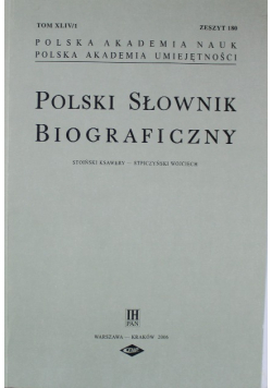 Polski słownik biograficzny zeszyt 180