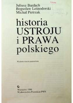 Historia ustroju i prawa polskiego