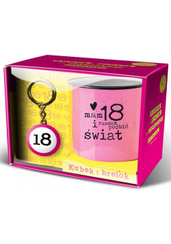 Zestaw kubek + brelok Happy 18-Dziewczyna