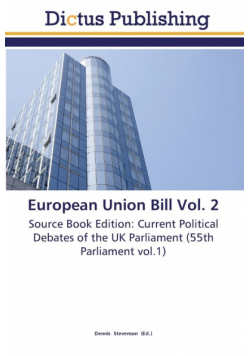 European Union Bill Vol. 2