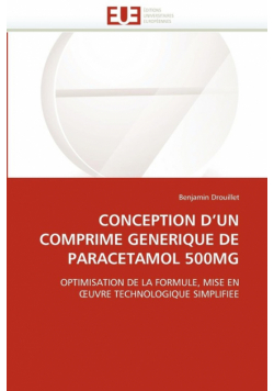 Conception d un comprime generique de paracetamol 500mg