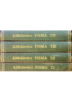 Mickiewicz Pisma tom 1 do 4 1922 r.