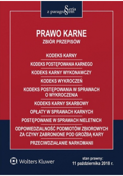 Prawo karne Zbiór przepisów
