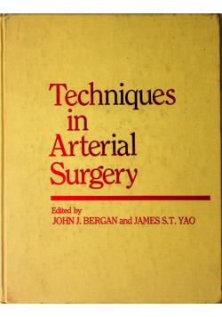 Techniques in Arterial Surgery