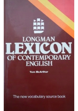Longman Lexicon of contemporary english
