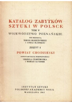 Katalog zabytków sztuki w Polsce tom 5 zeszyt 1