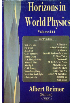 Horizons in world physics