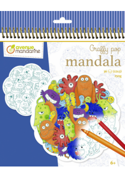Kolorowanka Graffy Pop Mandala Plątanina potworów