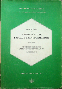 Handbuch der laplace transformation band III