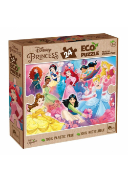 Puzzle dwustronne eko 24 el. Princess