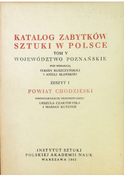 Katalog zabytków sztuki w Polsce Tom V zeszyt 1