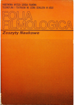Folia filmologica