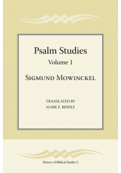 Psalm Studies, Volume 1