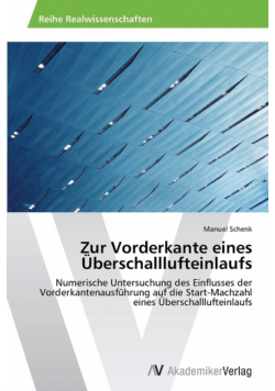 Zur Vorderkante eines Überschalllufteinlaufs