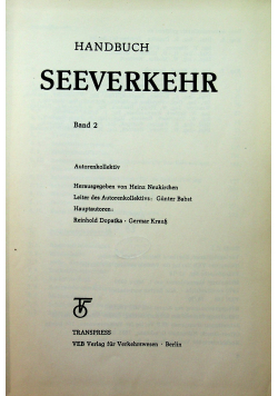 Handbuch Seeverkrhr