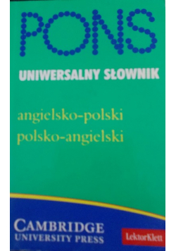 Pons uniwersalny słownik angielsko - polski polsko - angielski