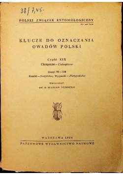 Klucze do oznaczania owadów Polski część XIX zeszyt 99 - 100