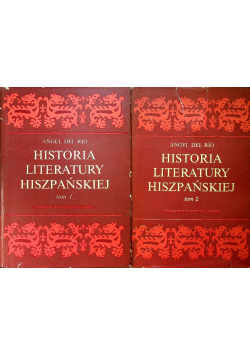 Historia literatury hiszpańskiej 2 tomy