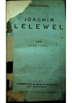 Joachim Lelewel 1918 r