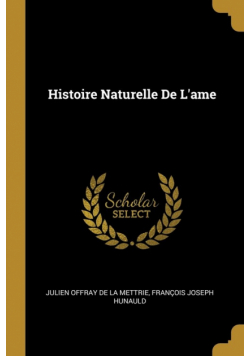 Histoire Naturelle De L'ame