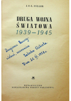 Druga wojna światowa 1939 1945