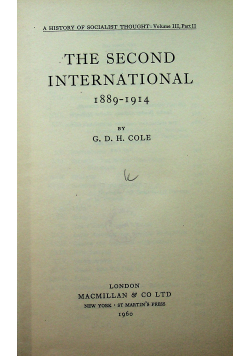 The second international 1889 1914