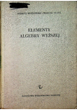 Elementy algebry wyższej