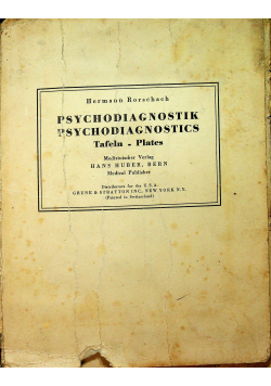 Psychodiagnostik Pschodiagnostcs Tafeln Plates 1948 r.