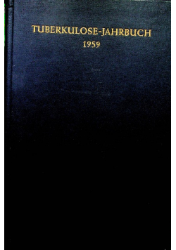 Tuberkulose Jahrbuch 1959