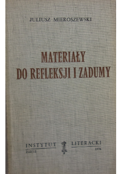 Materiały do refleksji i zadumy II obieg