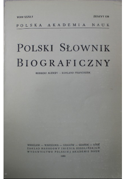 Polski słownik biograficzny tom XXXI zeszyt 130