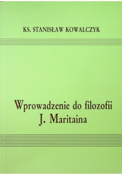 Wprowadzenie do filozofii J. Maritaina