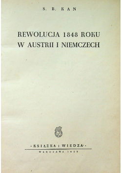 Rewolucja 1848 roku w Austrii i Niemczech