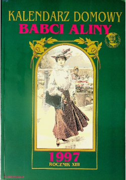 Kalendarz domowy Babci Aliny 1997