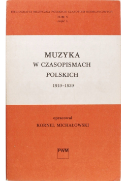 Muzyka w czasopismach polskich 1919 1939