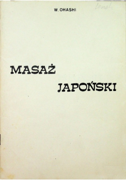 Masaż japoński
