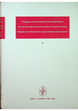 Progress in experimental tumor resarch 5